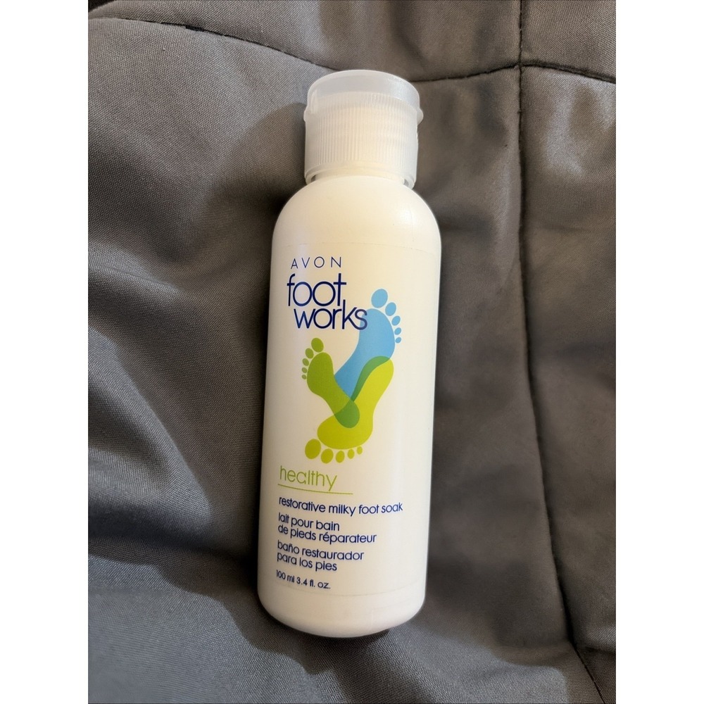 Avon Foot Works Restorative Milky Foot Soak 3.4 oz NEW Sealed